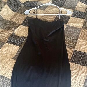 Love Tree Black Spaghetti Strap Slip Dress